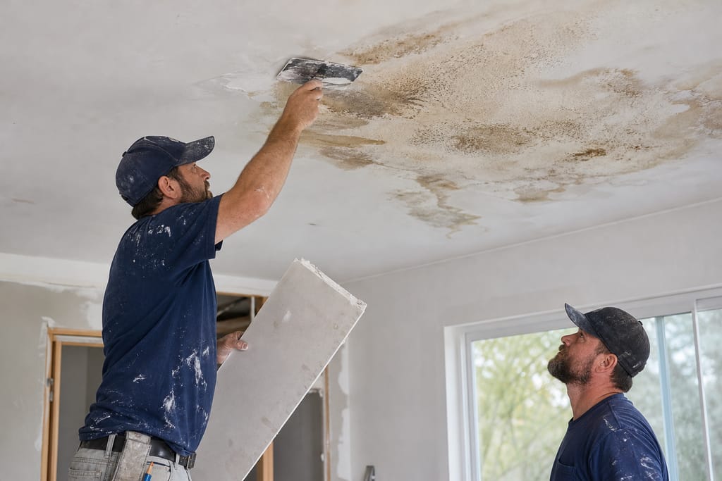 Water Damage Drywall Repair photo
